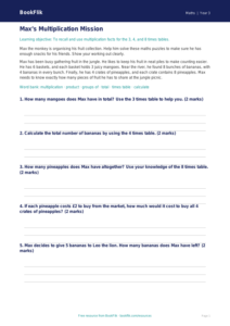 Free Times Tables Track Sheet | Year 3 Core | BookFlik