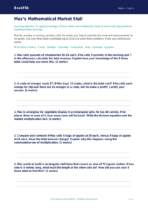 Free Times Tables Activity Sheet | Year 5 Greater Depth | BookFlik