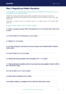 Free Times Tables Quiz | Year 6 Core | BookFlik
