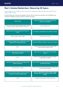 Free Volume Flashcards | Year 5 Greater Depth | BookFlik