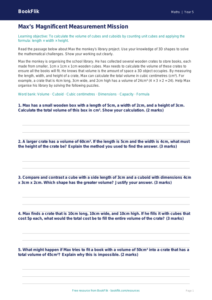 Free Volume Track Sheet | Year 5 Greater Depth | BookFlik