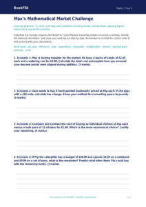 Free Word Problems Template | Year 5 Greater Depth | BookFlik