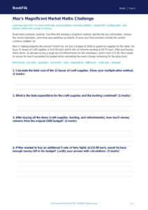 Free Word Problems Track Sheet | Year 5 Greater Depth | BookFlik