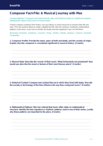 Free Composers Template | Year 5 Greater Depth | BookFlik