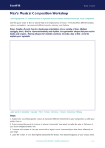 Free Composition Drawing Sheet | Year 5 Greater Depth | BookFlik