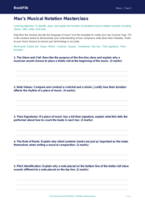 Free Notation Template | Year 5 Greater Depth | BookFlik