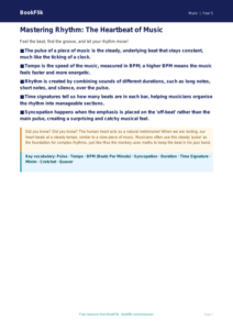 Free Rhythm Poster | Year 5 Greater Depth | BookFlik