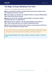 Free Singing Poster | Year 5 Greater Depth | BookFlik