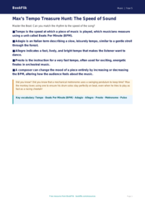 Free Tempo Poster | Year 5 Greater Depth | BookFlik