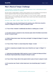 Free Tempo Quiz | Year 5 Greater Depth | BookFlik