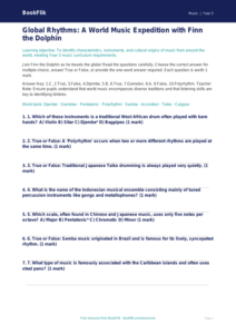 Free World Music Quiz | Year 5 Greater Depth | BookFlik