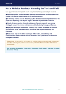 Free Athletics Poster | Year 5 Greater Depth | BookFlik