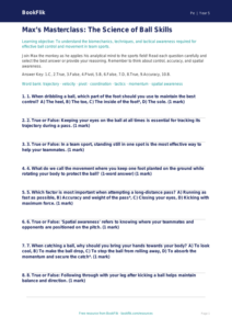 Free Ball Skills Quiz | Year 5 Greater Depth | BookFlik