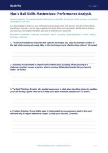 Free Ball Skills Template | Year 5 Greater Depth | BookFlik