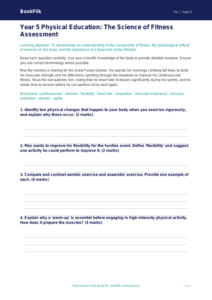 Free Fitness Assessment | Year 5 Greater Depth | BookFlik