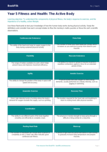 Free Fitness Flashcards | Year 5 Greater Depth | BookFlik