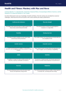 Free Health And Fitness Flashcards | Year 5 Greater Depth | BookFlik