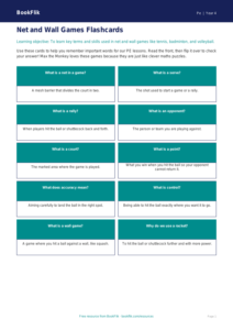 Free Net And Wall Games Flashcards | Year 4 Supported | BookFlik