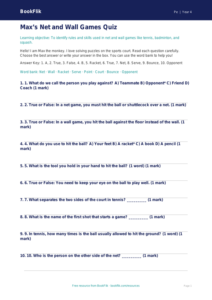 Free Net And Wall Games Quiz | Year 4 Supported | BookFlik