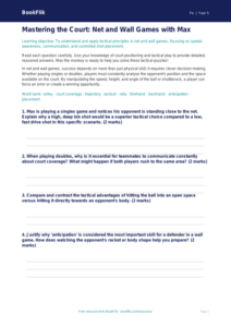 Free Net And Wall Games Worksheet | Year 5 Greater Depth | BookFlik