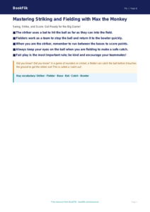 Free Striking And Fielding Poster | Year 4 Supported | BookFlik