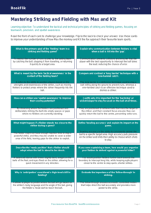 Free Striking And Fielding Flashcards | Year 5 Greater Depth | BookFlik