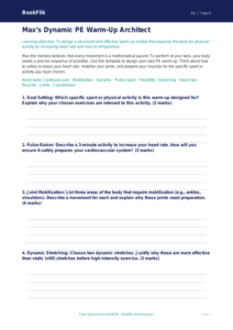 Free Warm Up Template | Year 5 Greater Depth | BookFlik