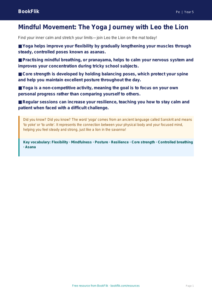 Free Yoga Poster | Year 5 Greater Depth | BookFlik
