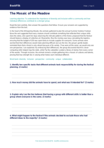 Free Diversity And Inclusion Comprehension | Year 5 Greater Depth | BookFlik