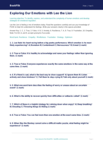 Free Feelings Quiz | Year 5 Greater Depth | BookFlik