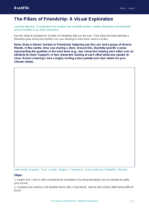 Free Friendship Drawing Sheet | Year 5 Greater Depth | BookFlik