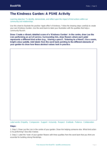 Free Kindness Drawing Sheet | Year 5 Greater Depth | BookFlik