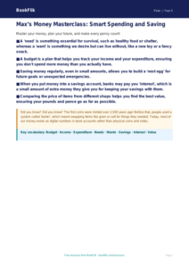 Free Money Poster | Year 5 Greater Depth | BookFlik
