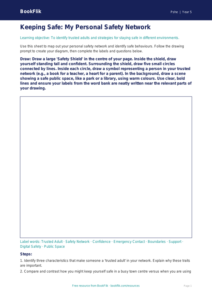 Free Personal Safety Drawing Sheet | Year 5 Greater Depth | BookFlik
