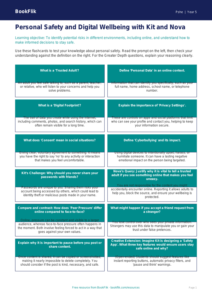 Free Personal Safety Flashcards | Year 5 Greater Depth | BookFlik