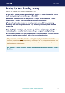 Free Puberty Poster | Year 5 Greater Depth | BookFlik