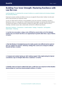 Free Resilience Worksheet | Year 5 Greater Depth | BookFlik