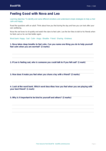 Free Wellbeing Worksheet | EYFS Core | BookFlik