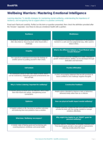 Free Wellbeing Flashcards | Year 5 Greater Depth | BookFlik