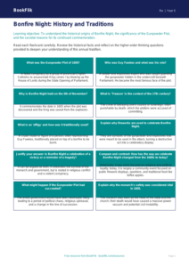 Free Bonfire Night Flashcards | Year 5 Greater Depth | BookFlik