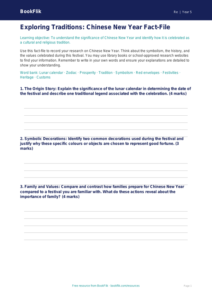 Free Chinese New Year Template | Year 5 Greater Depth | BookFlik