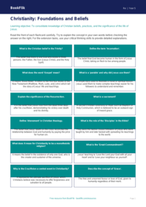 Free Christianity Flashcards | Year 5 Greater Depth | BookFlik