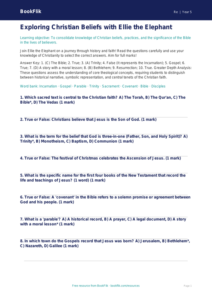 Free Christianity Quiz | Year 5 Greater Depth | BookFlik