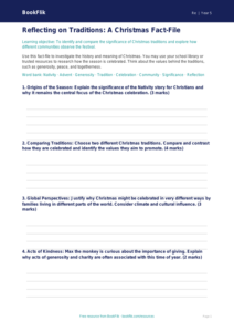 Free Christmas Template | Year 5 Greater Depth | BookFlik