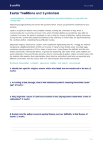 Free Easter Comprehension | Year 5 Greater Depth | BookFlik