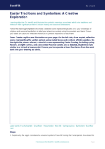 Free Easter Drawing Sheet | Year 5 Greater Depth | BookFlik