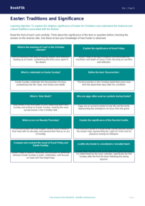 Free Easter Flashcards | Year 5 Greater Depth | BookFlik