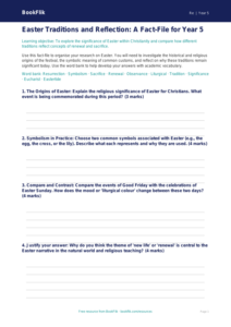 Free Easter Template | Year 5 Greater Depth | BookFlik