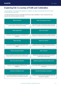 Free Eid Flashcards | Year 5 Greater Depth | BookFlik