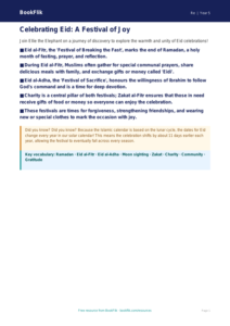Free Eid Poster | Year 5 Greater Depth | BookFlik